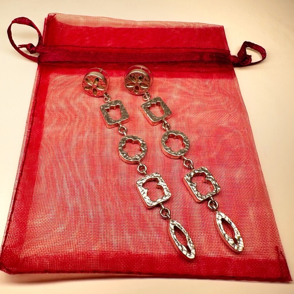 TOUS Sterling Silver Dangle Earrings - Picture 2 of 4